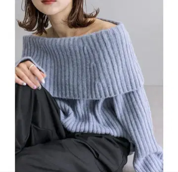 mystic 오프숄더 니트