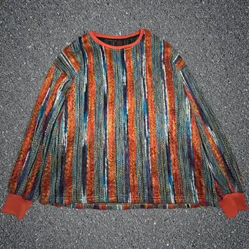 00s unknown COOGI풍 3D 니트 올 패턴 컬러풀 남성용 XL