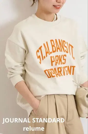 저널 스탠다드 리룸 ST.ALBANS 로고 맨투맨