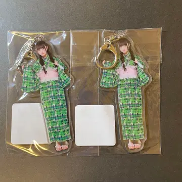 iLiFE! 와카바노아 실사 아크릴 키링 2점 세트 유카타