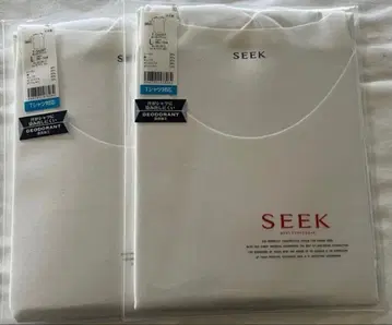 [ D ] SEEK 시크 보트넥 T셔츠 화이트 L 사이즈 2매