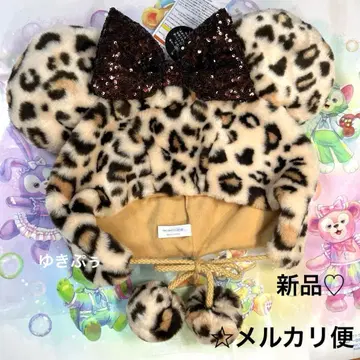 디즈니 미니 팬캡 레오파드 브라운