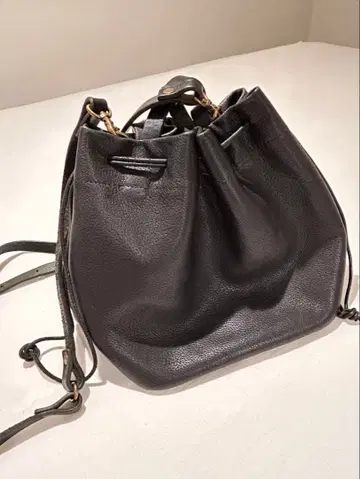 [ TIDEWAY ] 가죽 복조리 백 천연 가죽