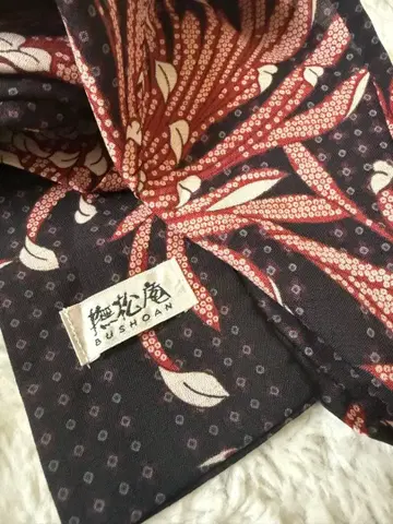 DUSHOUAN 코몬 기모노 꽃과 물고기 무늬