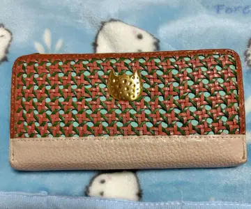 인기 츠모리치사토 칼리 장지갑 가죽 멀티 컬러 고양이 플래닛