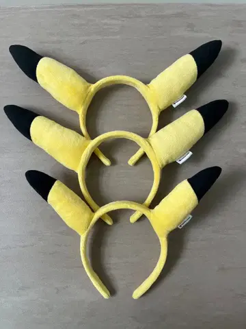 피카미미 머리띠 3세트 (어른 2개, 어린이 1개)