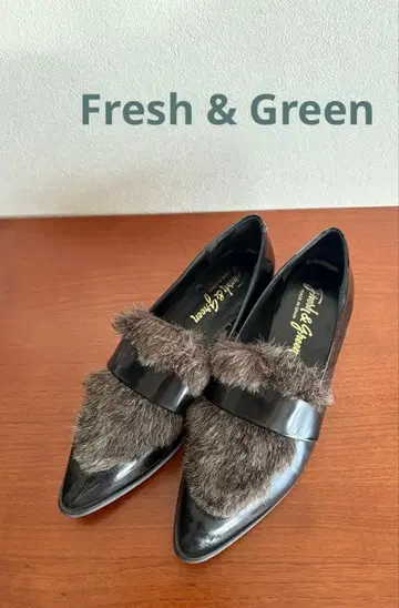 Fresh&Green 퍼 신발 로퍼