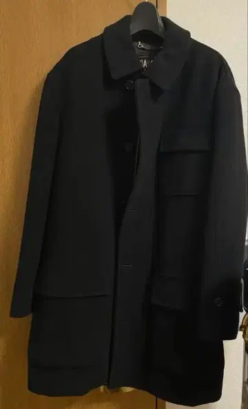 DAKS 남성용 코트 울 블랙 일본제 새상품급 M 사이즈