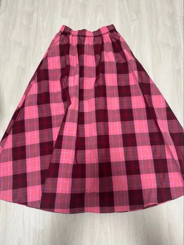 케이트 스페이드 체크 스커트