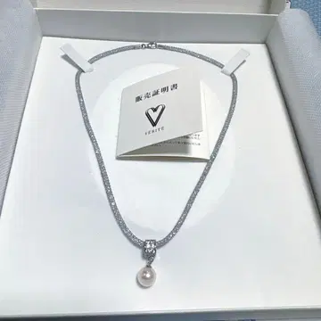 VERITE 펄 펜던트 목걸이 약 40cm