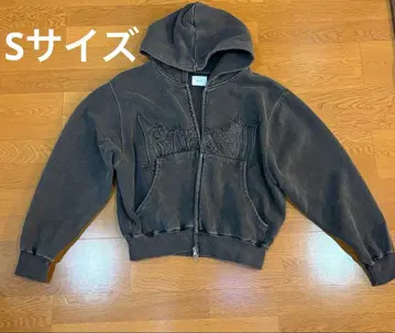 BLESS U 더블 지퍼 후드티 블랙 사이즈 S