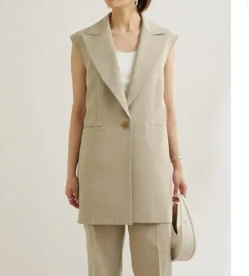 [ Drawing Numbers ] 슬라브 롱 베스트 색상: 베이지