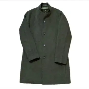 올리브 그린 롱 코트