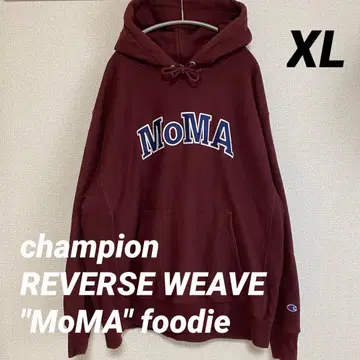[레어 컬러] Champion MoMA 에디션 후드티 마룬