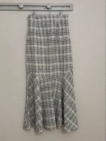 MAJESTIC LEGON 트위드 머메이드 롱 스커트