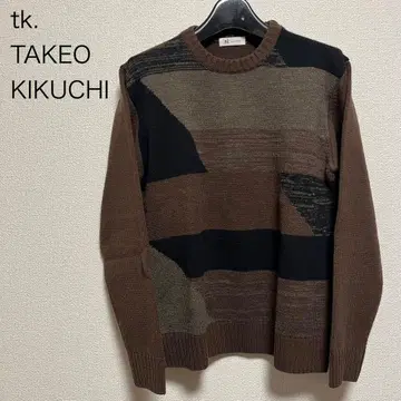 tk. TAKEO KIKUCHI 다케오 키쿠치 니트 스웨터 브라운 M