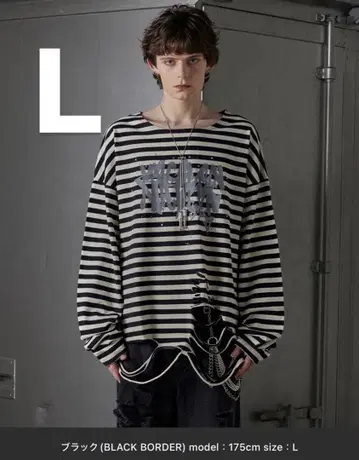 grancy 올 패턴 큐빅 그래픽 롱 T L 사이즈