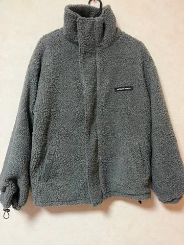 그레이 보아 플리스 자켓