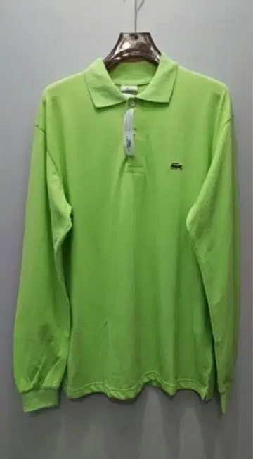 긴팔 피케 셔츠 라이트 그린 / 택 포함