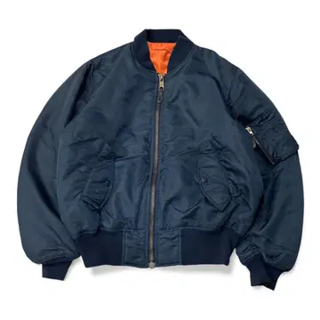 TYPE MA-1 플라이트 자켓 네이비 L 두꺼운 충전솜 90s