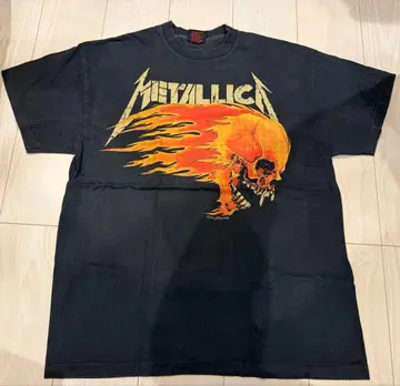 XL Metallica T셔츠 프론트 스컬 디자인