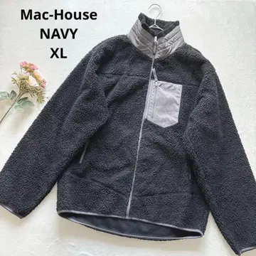 맥 하우스 네이비 블랙 보아 자켓 아우터 XL 빅 사이즈