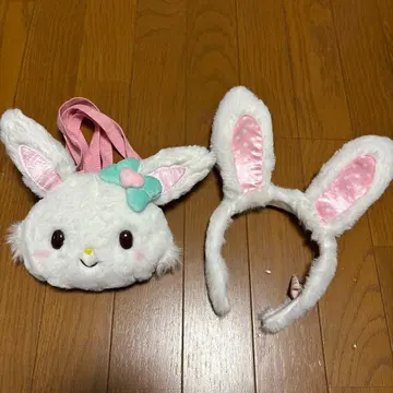 위시미멜 봉제 인형 미니백 머리띠