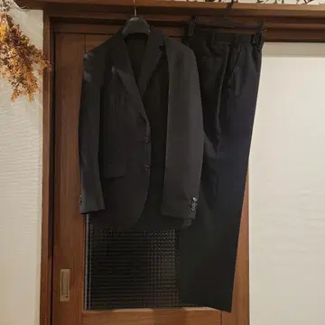 블랙 포멀 수트 남성용