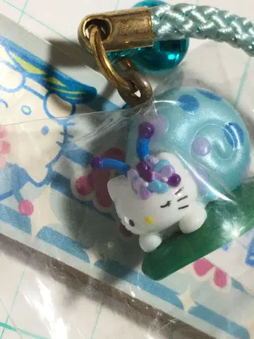 지역 한정 키티 달팽이 키티  키링 레어