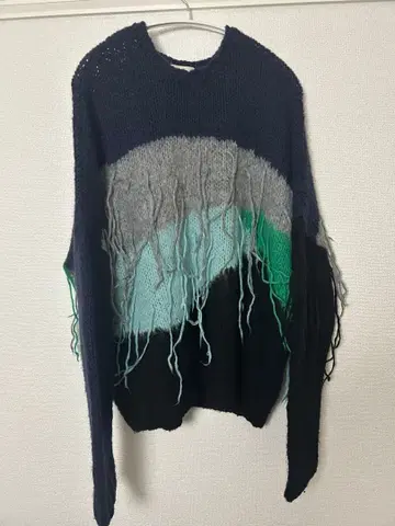 jieda 20aw 모헤어 니트 프린지