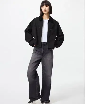 UNIQLO 와이드 스트레이트 청바지