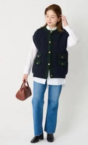 JOURNAL STANDARD 케이블 니트 베스트