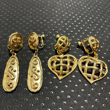 골드 그립식 귀찌 2쌍