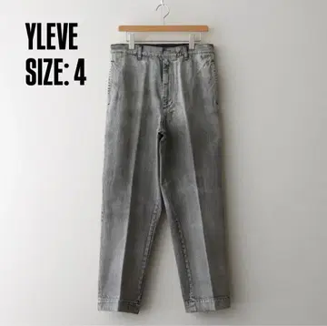 YLEVE 그레이 스트레이트 데님 사이즈 4