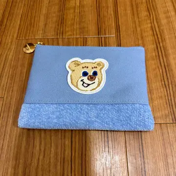 러브리바이페이러 올드 테디 와펜 파우치 라이트 블루