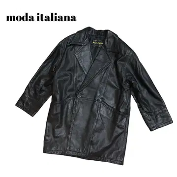 MODA ITALIANA 양 천연 가죽 올드 가죽 코트