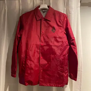 VOLCOM 레드 나일론 자켓 S 사이즈
