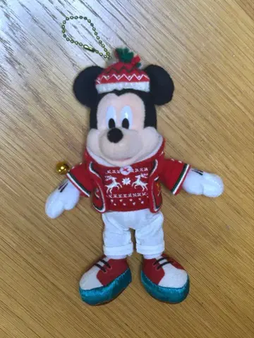 미키 봉제 인형 키링 크리스마스 2018 35주년 디즈니