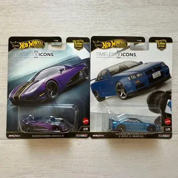 일본 미발매! Hot Wheels 닛산 GTRR 34 & 코닉세그 2대