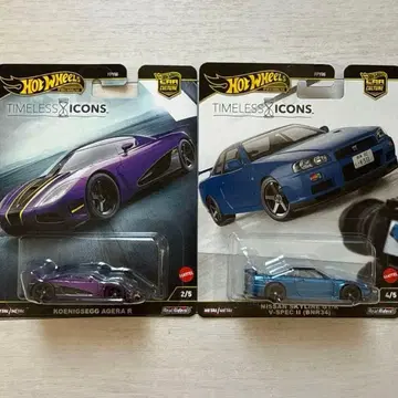 핫휠 닛산 GT-R R34 & 코닉세그 2대