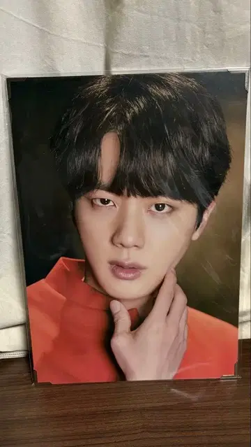K-POP BTS JIN 포토 부채