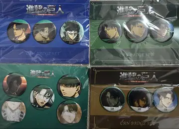 진격의 거인 리바이 캔뱃지 장면 사진 캔뱃지 세트