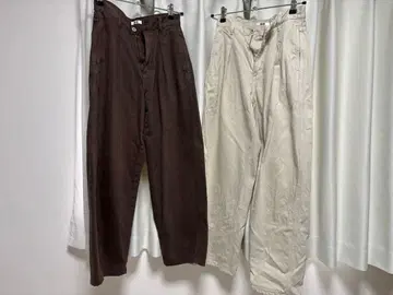 유니클로 데님 턱 팬츠 세트