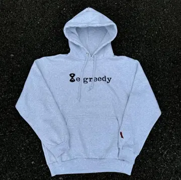 be greedy 후드 부착 후드티 그레이