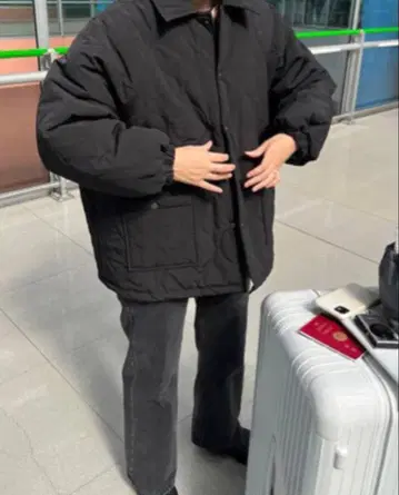 블랙 퀼팅 자켓