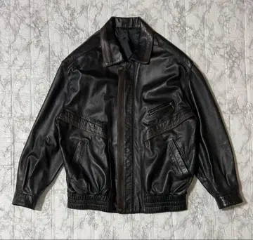 컨디션 최상 90s vintaga 가죽 자켓 양가죽 짧은 기장 y2k