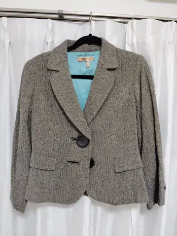 그레이 계열 트위드 자켓 40 사이즈