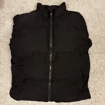 블랙 다운 자켓 풀 집업