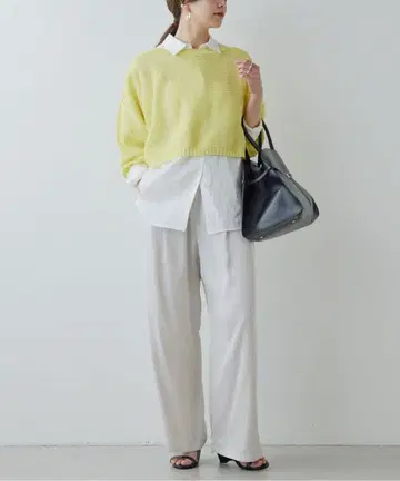 미사용 새상품 개럴개런트 코튼 기마 숏 니트 윔 가젯