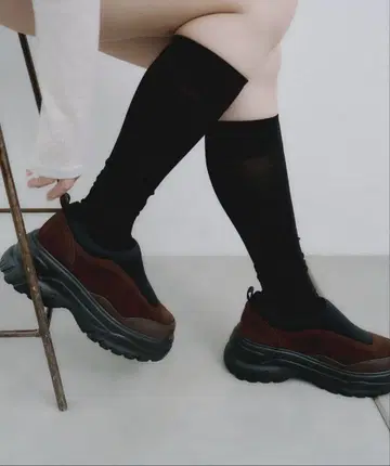 브라운 슬립온 통굽 L 사이즈 CIAOPANIC TYPY